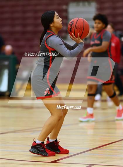 Thumbnail 2 in Ironwood vs Agua Fria (Mountain Ridge Girls Basketball Invitational) photogallery.