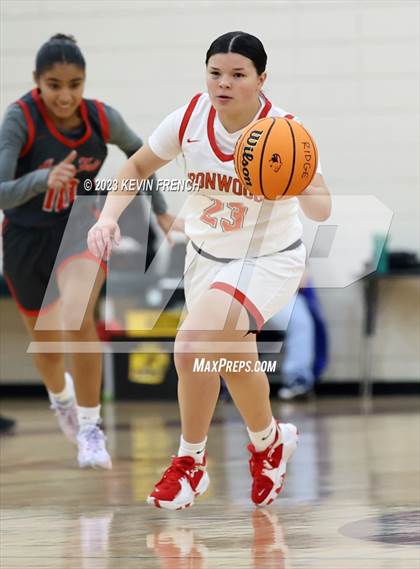 Thumbnail 2 in Ironwood vs Agua Fria (Mountain Ridge Girls Basketball Invitational) photogallery.