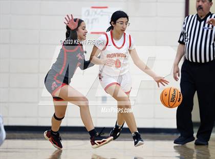 Thumbnail 2 in Ironwood vs Agua Fria (Mountain Ridge Girls Basketball Invitational) photogallery.