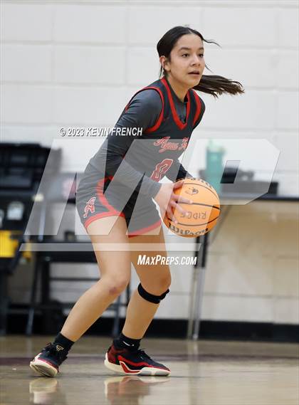 Thumbnail 2 in Ironwood vs Agua Fria (Mountain Ridge Girls Basketball Invitational) photogallery.