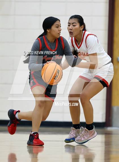 Thumbnail 2 in Ironwood vs Agua Fria (Mountain Ridge Girls Basketball Invitational) photogallery.