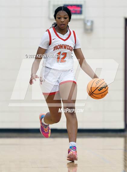 Thumbnail 2 in Ironwood vs Agua Fria (Mountain Ridge Girls Basketball Invitational) photogallery.