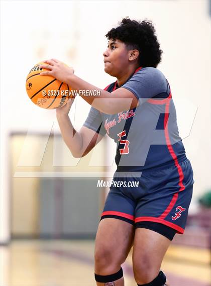 Thumbnail 3 in Ironwood vs Agua Fria (Mountain Ridge Girls Basketball Invitational) photogallery.