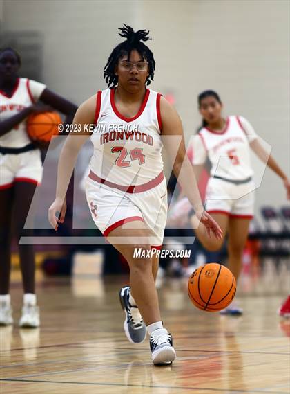 Thumbnail 2 in Ironwood vs Agua Fria (Mountain Ridge Girls Basketball Invitational) photogallery.