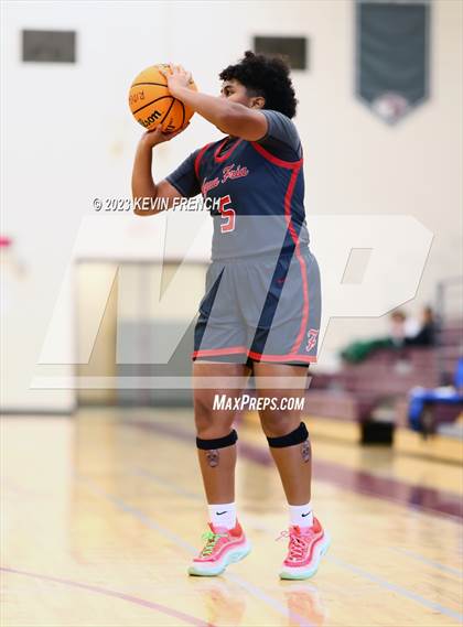 Thumbnail 2 in Ironwood vs Agua Fria (Mountain Ridge Girls Basketball Invitational) photogallery.