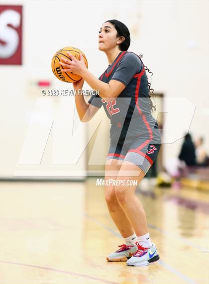 Thumbnail 3 in Ironwood vs Agua Fria (Mountain Ridge Girls Basketball Invitational) photogallery.