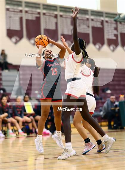 Thumbnail 2 in Ironwood vs Agua Fria (Mountain Ridge Girls Basketball Invitational) photogallery.