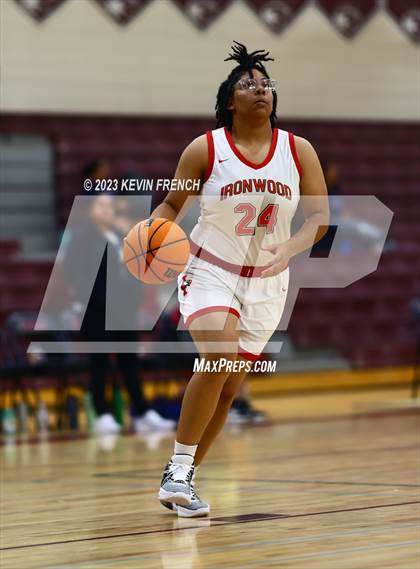 Thumbnail 3 in Ironwood vs Agua Fria (Mountain Ridge Girls Basketball Invitational) photogallery.
