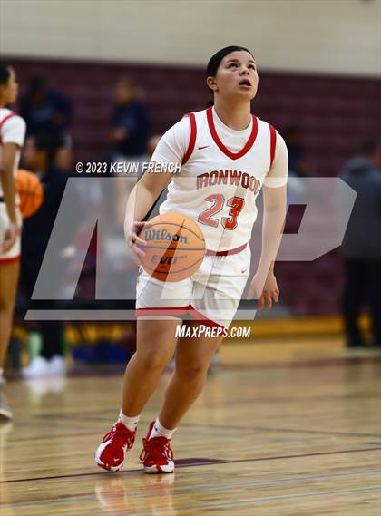 Thumbnail 2 in Ironwood vs Agua Fria (Mountain Ridge Girls Basketball Invitational) photogallery.