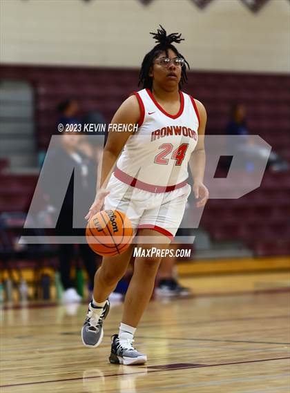 Thumbnail 2 in Ironwood vs Agua Fria (Mountain Ridge Girls Basketball Invitational) photogallery.