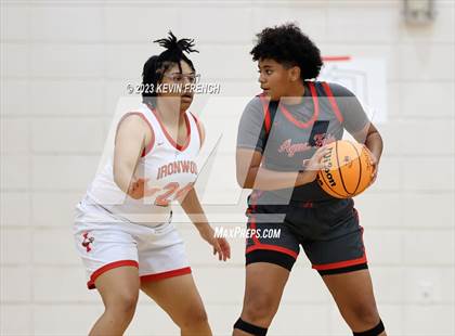 Thumbnail 2 in Ironwood vs Agua Fria (Mountain Ridge Girls Basketball Invitational) photogallery.