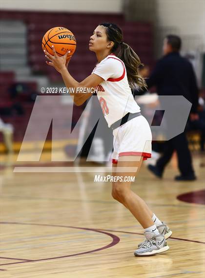 Thumbnail 2 in Ironwood vs Agua Fria (Mountain Ridge Girls Basketball Invitational) photogallery.