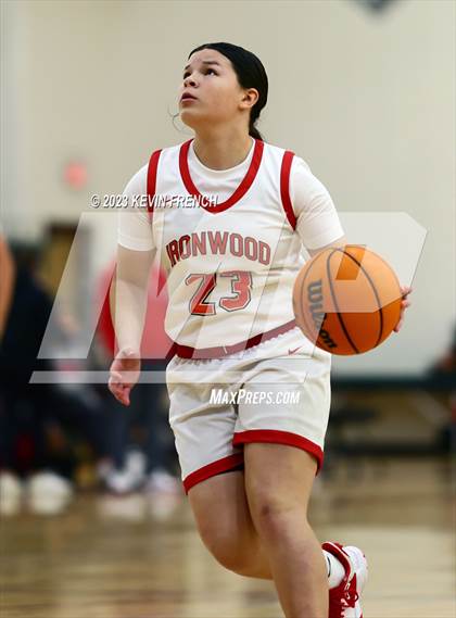 Thumbnail 2 in Ironwood vs Agua Fria (Mountain Ridge Girls Basketball Invitational) photogallery.