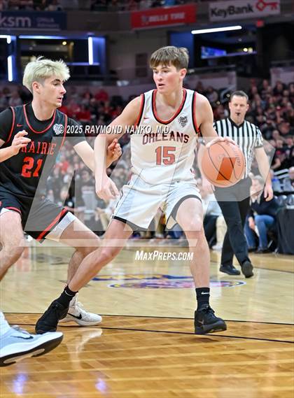 Thumbnail 3 in Clinton Prairie vs. Orleans (IHSAA 1A Final) photogallery.