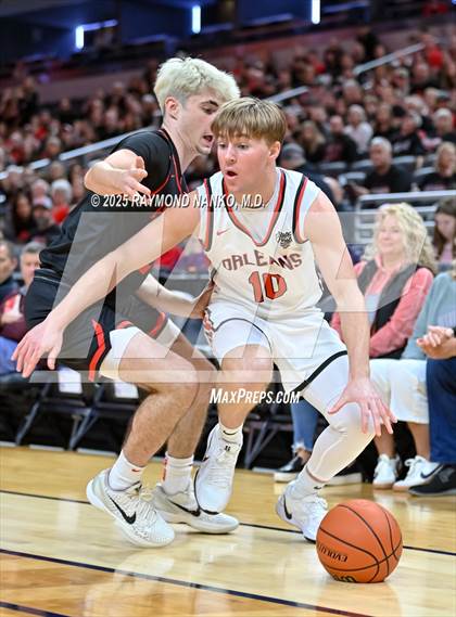 Thumbnail 2 in Clinton Prairie vs. Orleans (IHSAA 1A Final) photogallery.