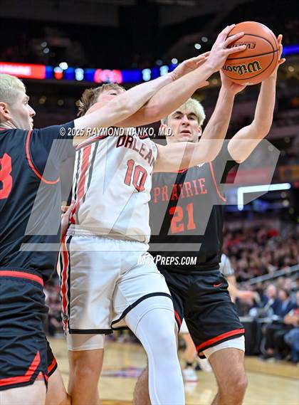 Thumbnail 3 in Clinton Prairie vs. Orleans (IHSAA 1A Final) photogallery.