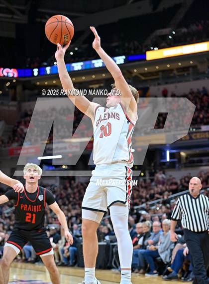 Thumbnail 2 in Clinton Prairie vs. Orleans (IHSAA 1A Final) photogallery.