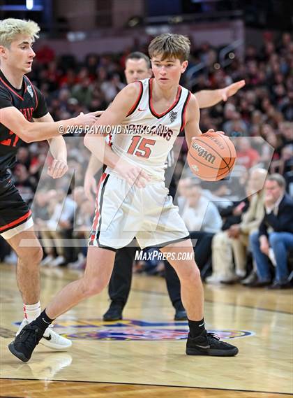 Thumbnail 3 in Clinton Prairie vs. Orleans (IHSAA 1A Final) photogallery.