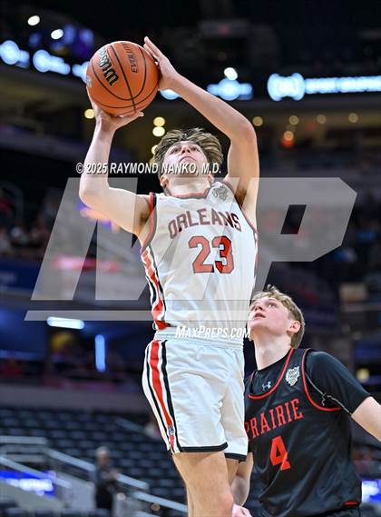 Thumbnail 2 in Clinton Prairie vs. Orleans (IHSAA 1A Final) photogallery.