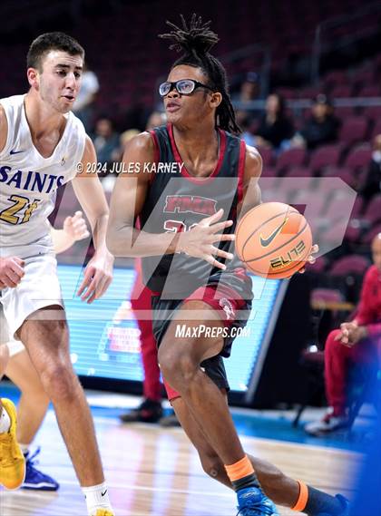Thumbnail 1 in St. Pius X-St. Matthias Academy vs St Augustine (Tarkanian Classic) photogallery.