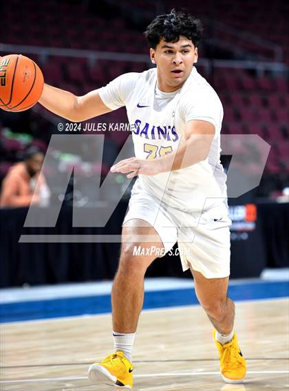 Thumbnail 1 in St. Pius X-St. Matthias Academy vs St Augustine (Tarkanian Classic) photogallery.