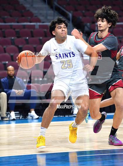 Thumbnail 2 in St. Pius X-St. Matthias Academy vs St Augustine (Tarkanian Classic) photogallery.