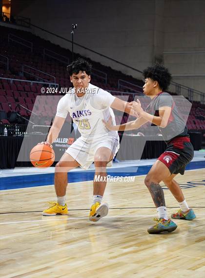 Thumbnail 2 in St. Pius X-St. Matthias Academy vs St Augustine (Tarkanian Classic) photogallery.
