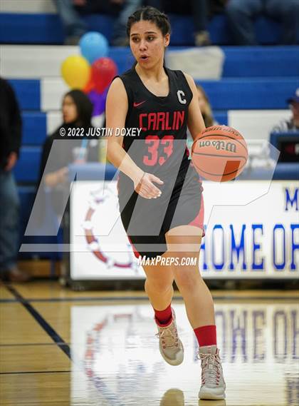 Thumbnail 2 in McDermitt vs Carlin (NIAA 1A East Quarterfinal) photogallery.