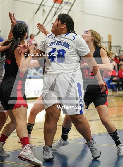 Thumbnail 3 in McDermitt vs Carlin (NIAA 1A East Quarterfinal) photogallery.