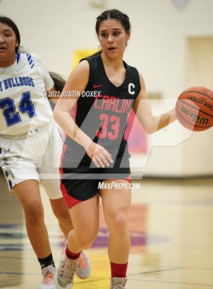 Thumbnail 2 in McDermitt vs Carlin (NIAA 1A East Quarterfinal) photogallery.