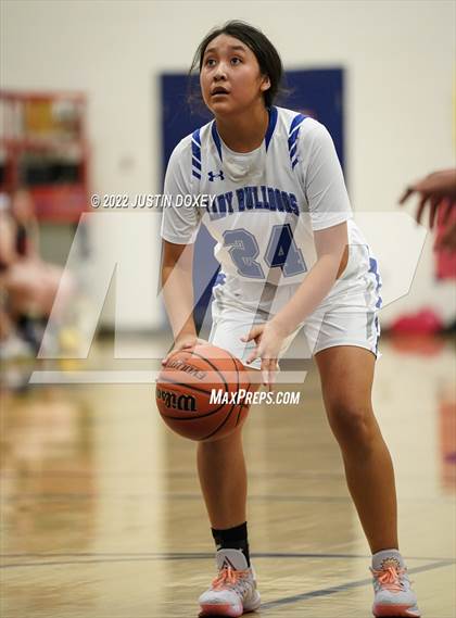 Thumbnail 2 in McDermitt vs Carlin (NIAA 1A East Quarterfinal) photogallery.