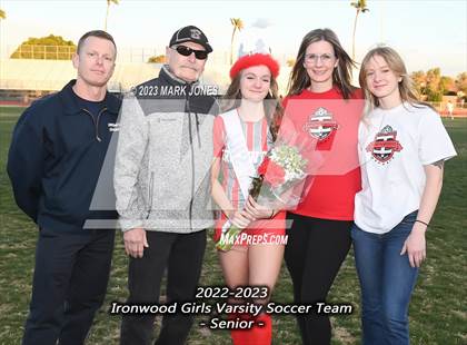 Thumbnail 3 in Ironwood vs. Mountain Pointe (Senior Night) photogallery.