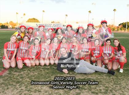 Thumbnail 3 in Ironwood vs. Mountain Pointe (Senior Night) photogallery.