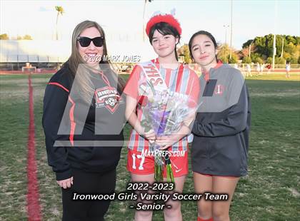 Thumbnail 3 in Ironwood vs. Mountain Pointe (Senior Night) photogallery.