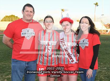 Thumbnail 1 in Ironwood vs. Mountain Pointe (Senior Night) photogallery.