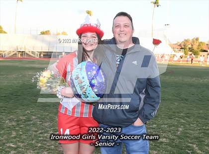 Thumbnail 2 in Ironwood vs. Mountain Pointe (Senior Night) photogallery.