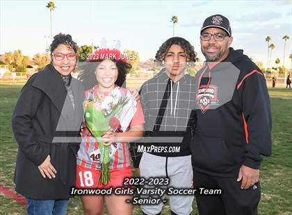 Thumbnail 1 in Ironwood vs. Mountain Pointe (Senior Night) photogallery.
