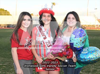 Thumbnail 2 in Ironwood vs. Mountain Pointe (Senior Night) photogallery.