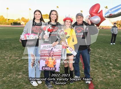 Thumbnail 1 in Ironwood vs. Mountain Pointe (Senior Night) photogallery.