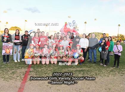 Thumbnail 2 in Ironwood vs. Mountain Pointe (Senior Night) photogallery.