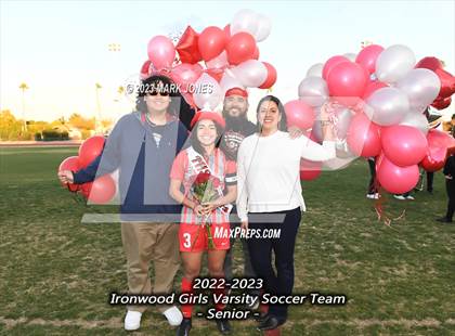 Thumbnail 2 in Ironwood vs. Mountain Pointe (Senior Night) photogallery.
