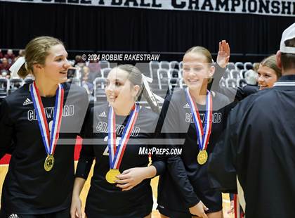 Thumbnail 3 in Iola vs. Crawford (UIL 2A Volleyball Division II Final Medal Ceremony) photogallery.