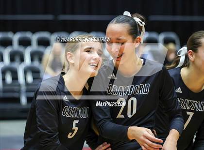 Thumbnail 1 in Iola vs. Crawford (UIL 2A Volleyball Division II Final Medal Ceremony) photogallery.