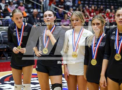 Thumbnail 3 in Iola vs. Crawford (UIL 2A Volleyball Division II Final Medal Ceremony) photogallery.