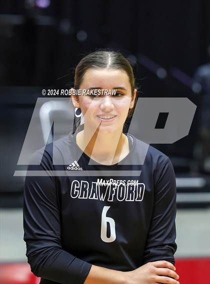 Thumbnail 2 in Iola vs. Crawford (UIL 2A Volleyball Division II Final Medal Ceremony) photogallery.