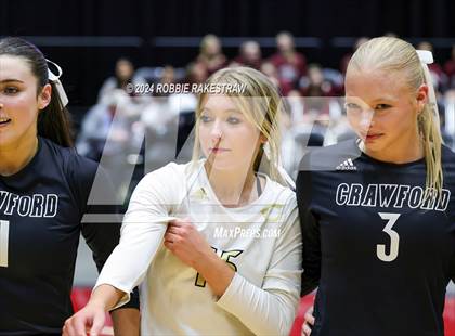 Thumbnail 1 in Iola vs. Crawford (UIL 2A Volleyball Division II Final Medal Ceremony) photogallery.