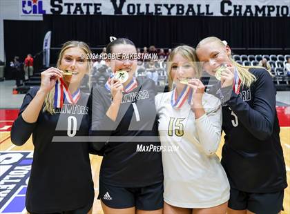 Thumbnail 2 in Iola vs. Crawford (UIL 2A Volleyball Division II Final Medal Ceremony) photogallery.