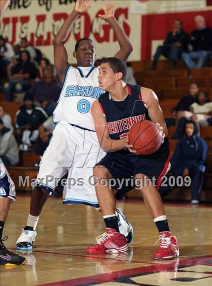Thumbnail 2 in Centennial vs. Sylmar (Rose City Round Ball Classic) photogallery.