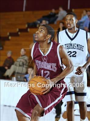 Thumbnail 1 in St. Benedict's Prep vs St.Thomas More (Spalding Hoophall Classic) photogallery.