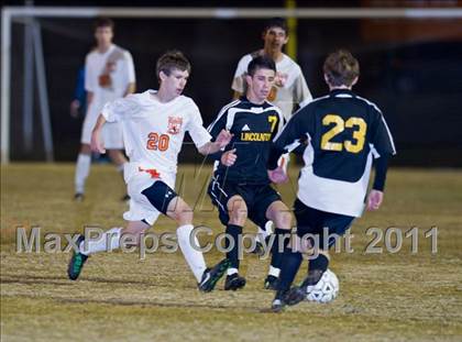 Thumbnail 2 in Soccer East Lincolnton vs. Lincolnton (NCHSAA Playoffs) photogallery.